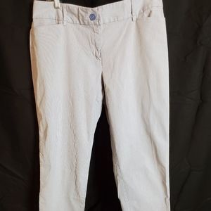 Loft original crop blue pinstripe